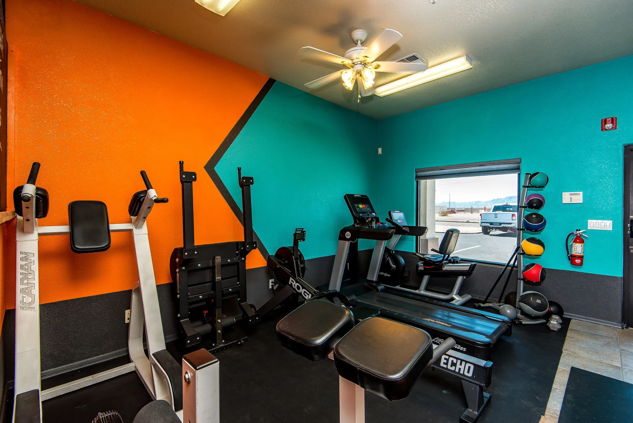 Kettlebells and fitness equipment